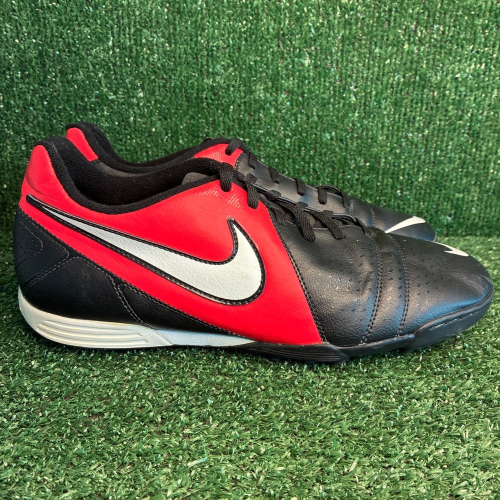 Nike CTR360 Enganche III TF Soccer Cleats Turf Athletic Shoes Black Red Mens 11
